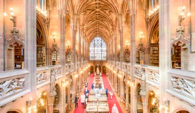 The John Rylands Research Institute and Library main hall